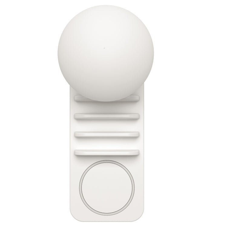 HQ-UD12 Universal 4 in 1 40W QC3.0 3 USB Ports + Wireless Charger Mobile Phone Charging Station with Mushroom Shape LED Light, Length: 1.2m, EU Plug