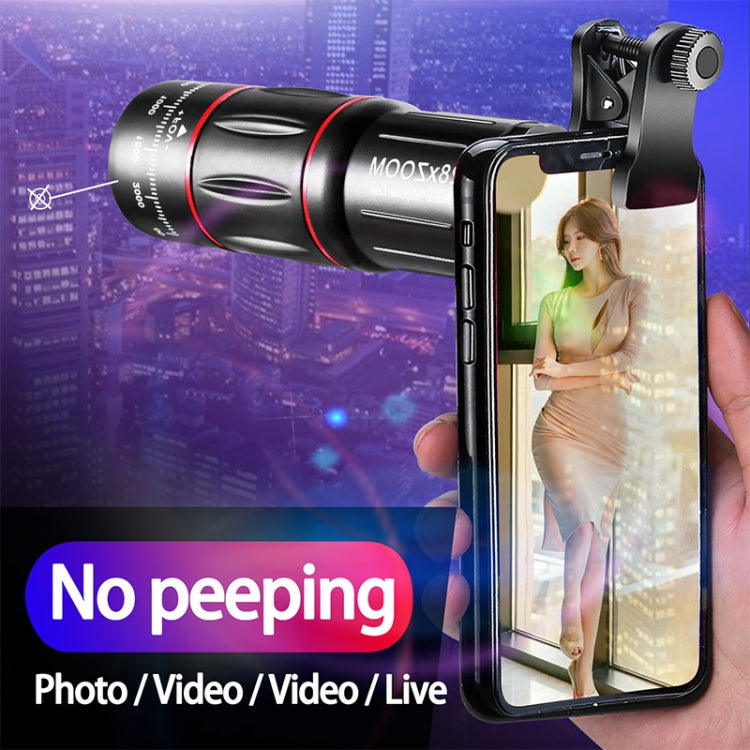 W28-QK Mobile Phone Universal Lens Telescope 28X Big Pocket + Shelf Set, Big Pocket + Shelf