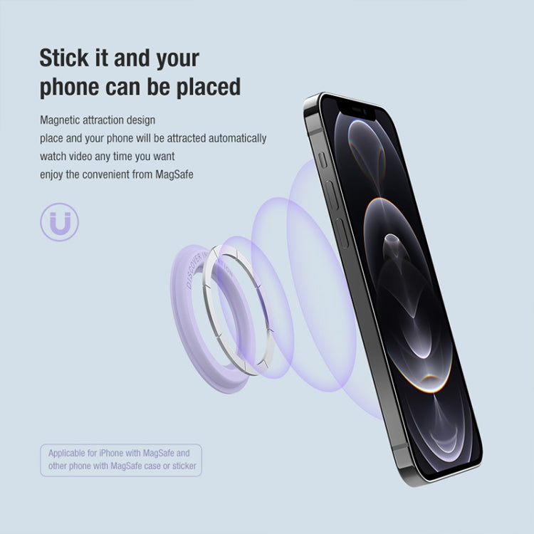 2 PCS NILLKIN Portable PU Leather Magnetic Ring Sticker, 2 PCS