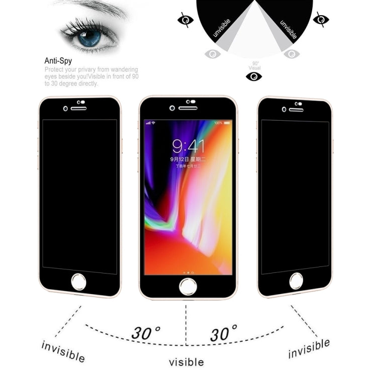 Film de protection en verre trempé 3D antireflet et transparent 9H de 0,26 mm pour iPhone 8 et 7