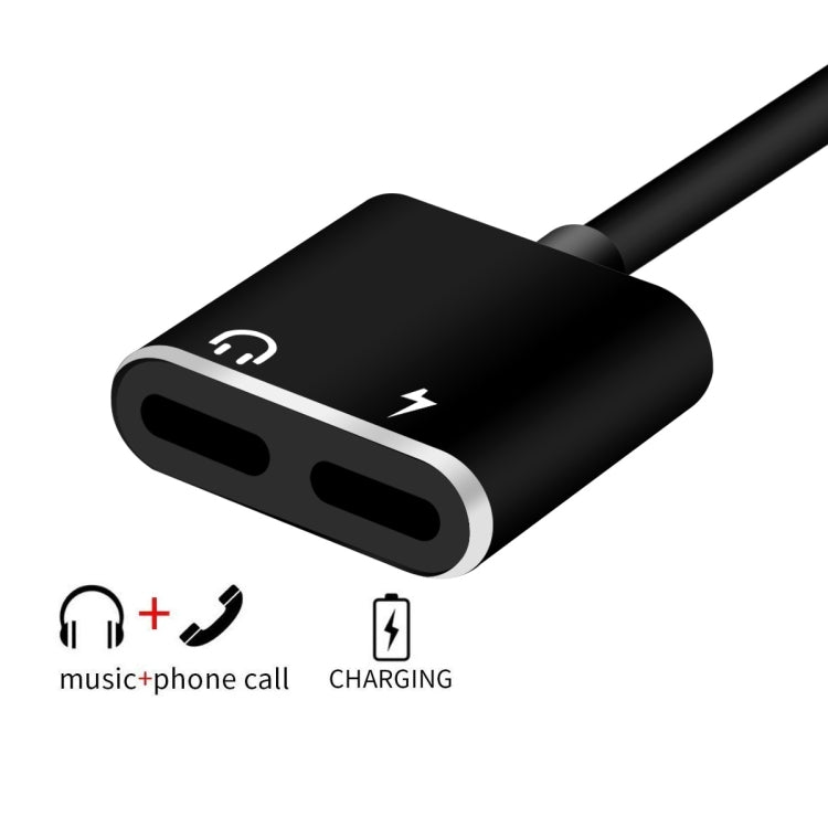 ENKAY Hat-prince HC-15 8 Pin + 3.5mm Jack to 8 Pin Charge Audio Adapter Cable, Support up to iOS 15.0