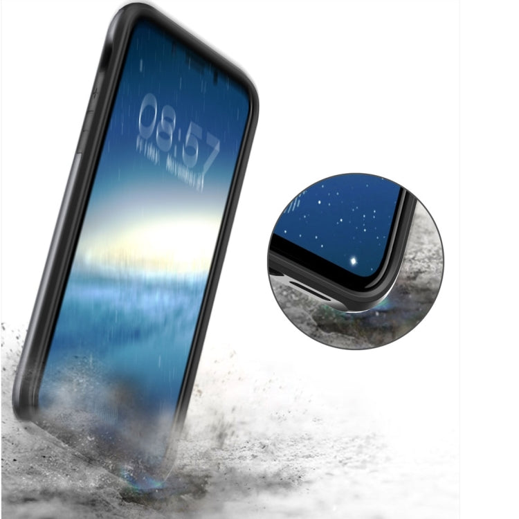 Coque arrière de protection antichoc en TPU et PC pour iPhone X/XS avec emplacement pour carte