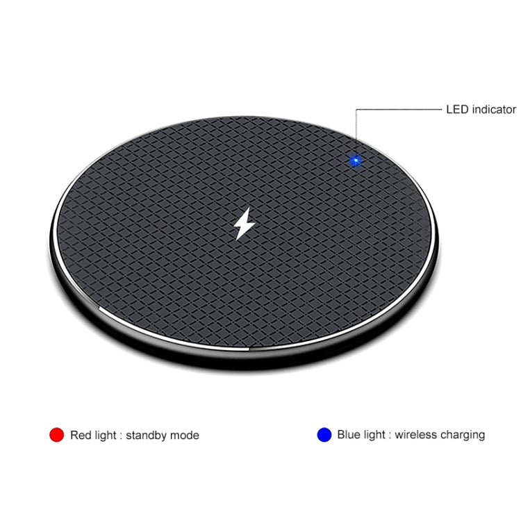 ZEQI W11 10W Smart Cooling Non-slip Aluminum Alloy Wireless Charger, W11