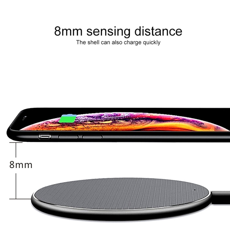 ZEQI W11 10W Smart Cooling Non-slip Aluminum Alloy Wireless Charger, W11