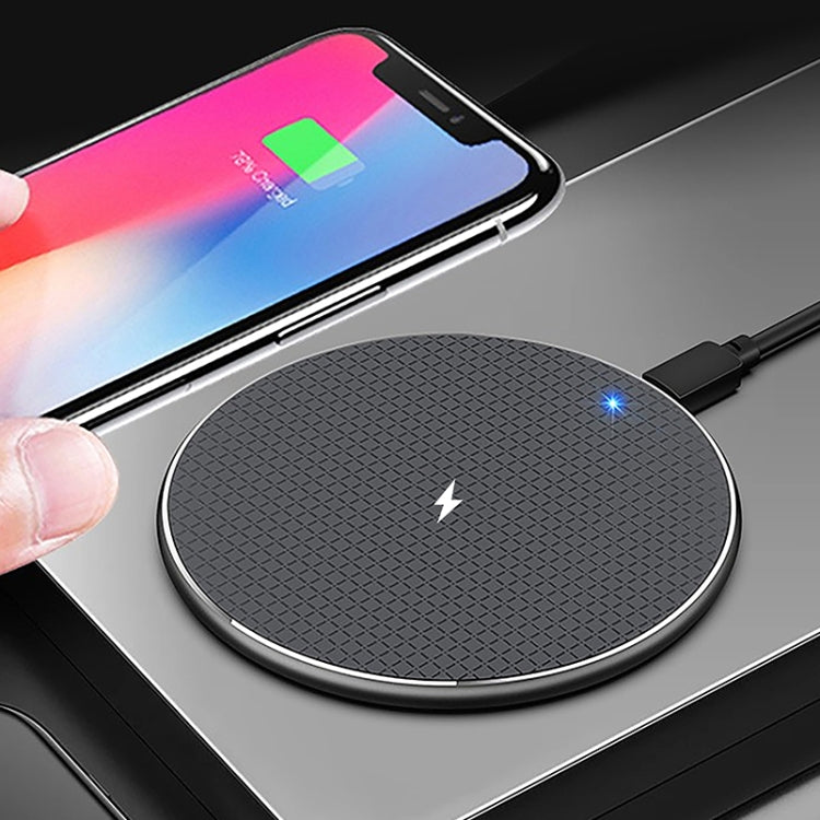 ZEQI W11 10W Smart Cooling Non-slip Aluminum Alloy Wireless Charger, W11