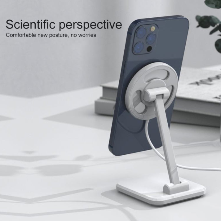 F8 Foldable Magnetic 360-degree Rotating Bracket for MagSafe Magnetic Wireless Charger