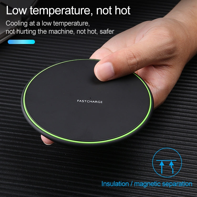 KD-1 Ultra-thin 10W Normal Charging Wireless Charger, Normal Charging, Black