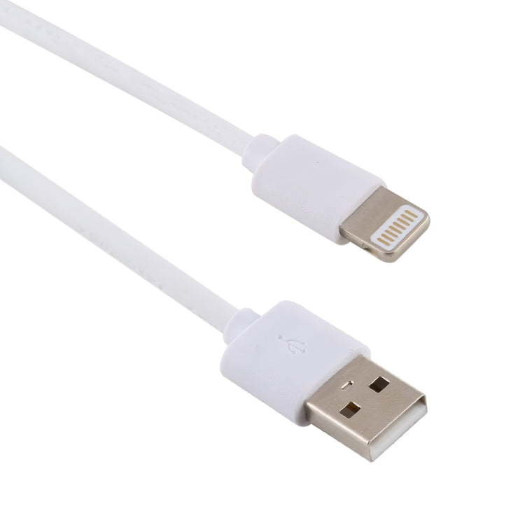 Câble de charge USB mâle 2 A vers mâle 8 broches, en plastique injecté, longueur : 1,5 m, 8 broches
