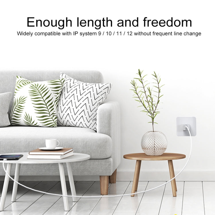 IVON CA73 2.4A 8 Pin Fast Charging Data Cable, Length: 2m, 8 Pin