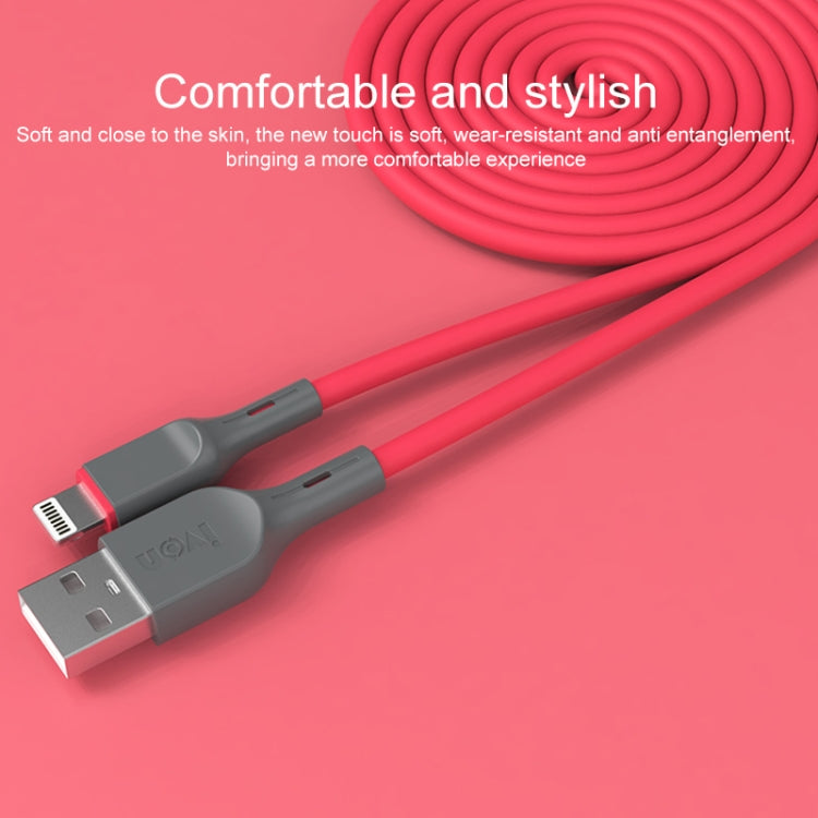 IVON CA78 2.4A 8 Pin Fast Charging Data Cable, Length: 1m, 8 Pin