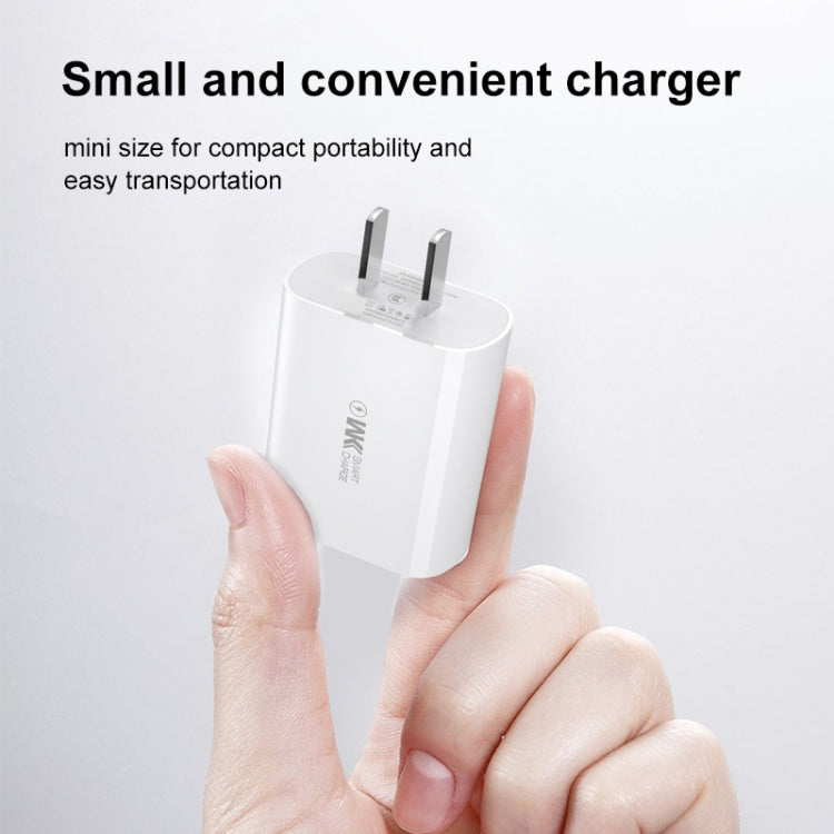 WK WP-U69a 2.0A Speed Mini USB Charger + USB to Type-C / USB-C Data Cable, Plug Type: US Plug, USB to Type-C / USB-C