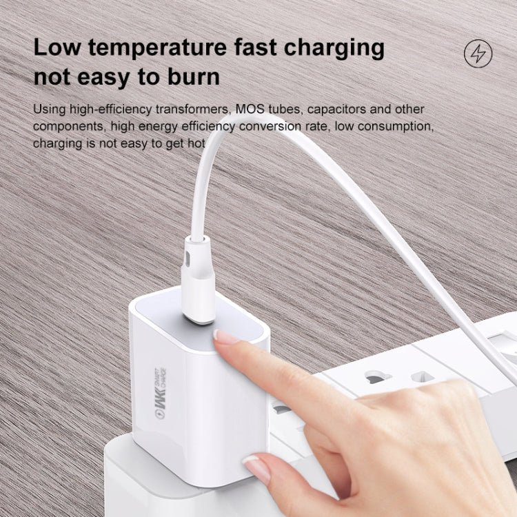 WK WP-U69a 2.0A Speed Mini USB Charger + USB to Type-C / USB-C Data Cable, Plug Type: US Plug, USB to Type-C / USB-C