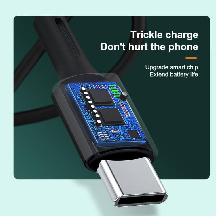 WK WDC-136 USB to 8 Pin 3A Fast Charing Data Cable, USB to 8 Pin(Black)