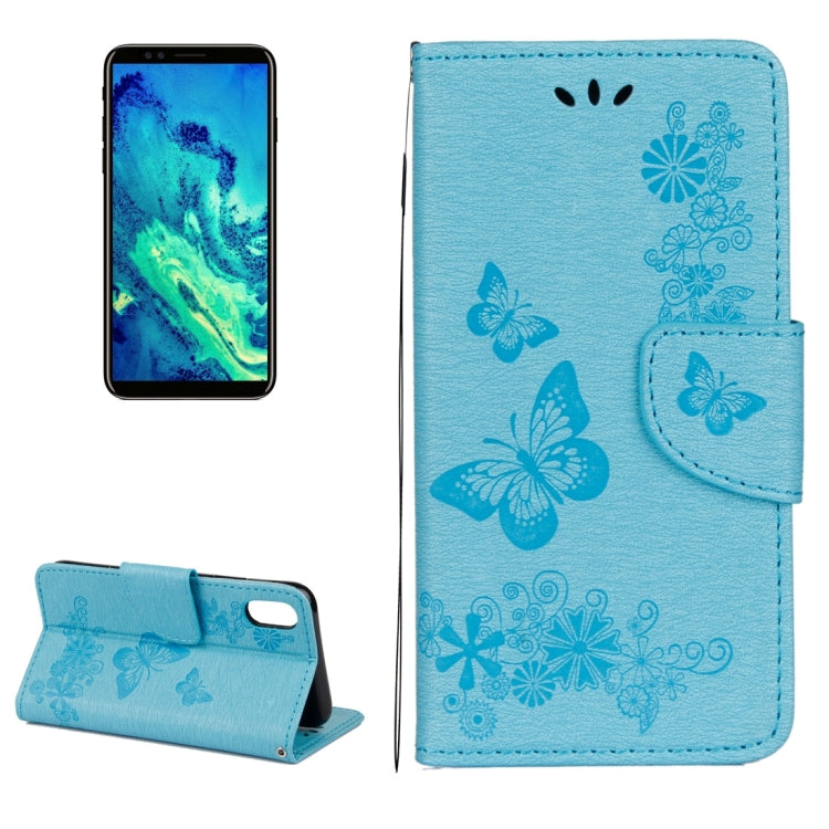 For iPhone X / XS Pressed Flowers Butterfly Pattern Horizontal Flip Leather Case with Holder & Card Slots & Wallet & Lanyard, For X