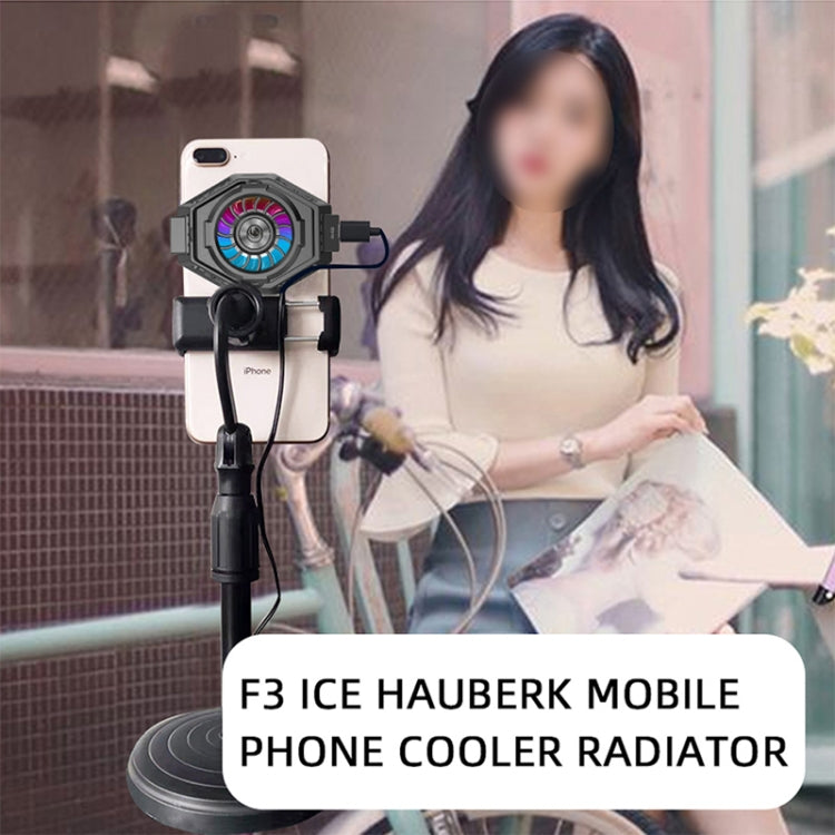 MB-F3 Mobile Phone Live Broadcast Gaming Semiconductor Radiator Back Clamp Cooling Fan, MB-F3
