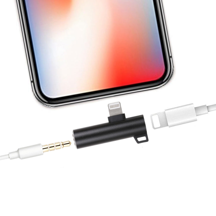 Adaptateur audio de charge 2 en 1 à tête sphérique 8 broches + 3,5 mm vers 8 broches mâle