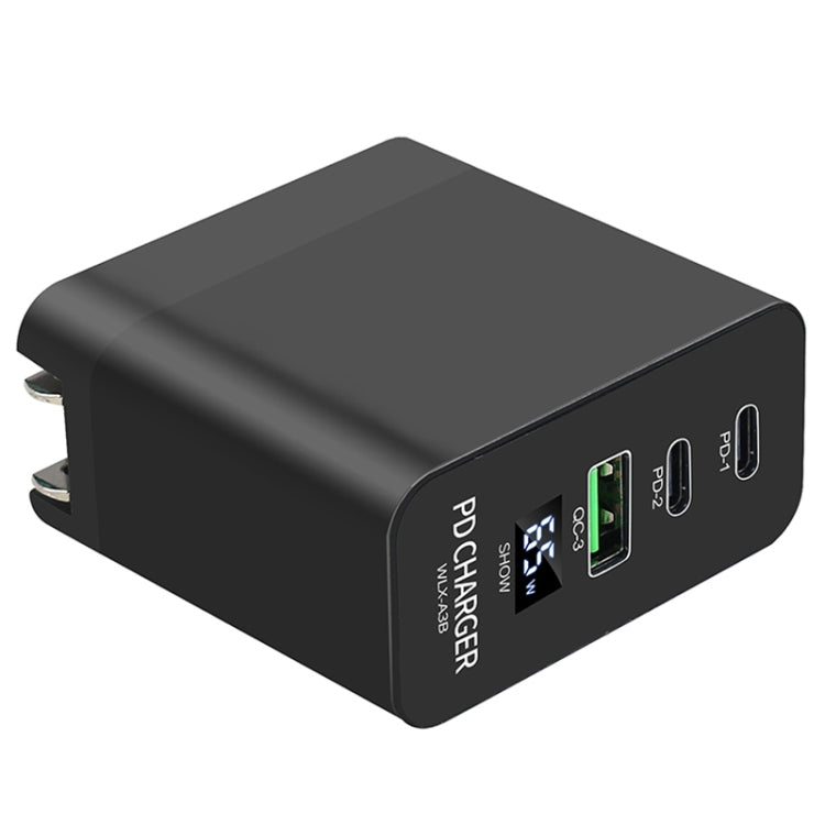 A3B 65W Output USB-C / Type-C x 2 + USB HUB PD Charger, US Plug, A3B