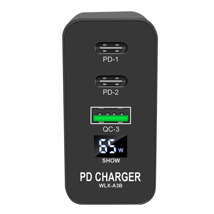 A3B 65W Output USB-C / Type-C x 2 + USB HUB PD Charger, US Plug, A3B