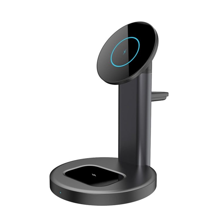 S36 3 in 1 15W Multifunctional Magnetic Wireless Charger for Mobile Phones / Apple Watches / AirPods, S36 Black