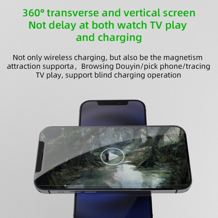 S36 3 in 1 15W Multifunctional Magnetic Wireless Charger for Mobile Phones / Apple Watches / AirPods, S36 Black