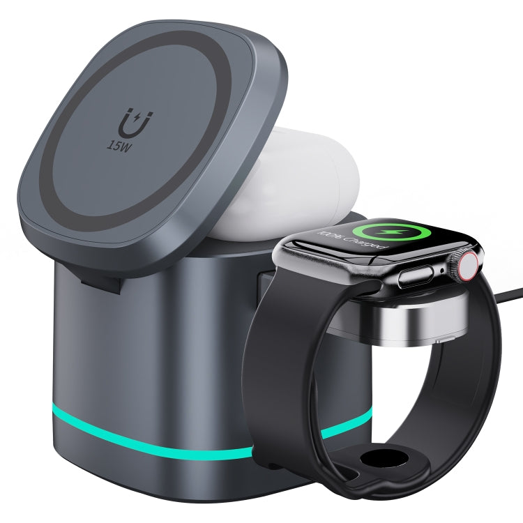 H32 15W 3 in 1 Magnetic Multifunctional Wireless Charger, H32 White, H32 Grey