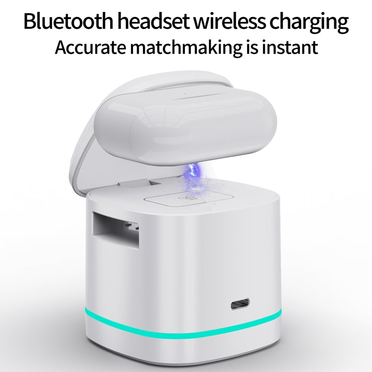 H32 15W 3 in 1 Magnetic Multifunctional Wireless Charger, H32 White, H32 Grey