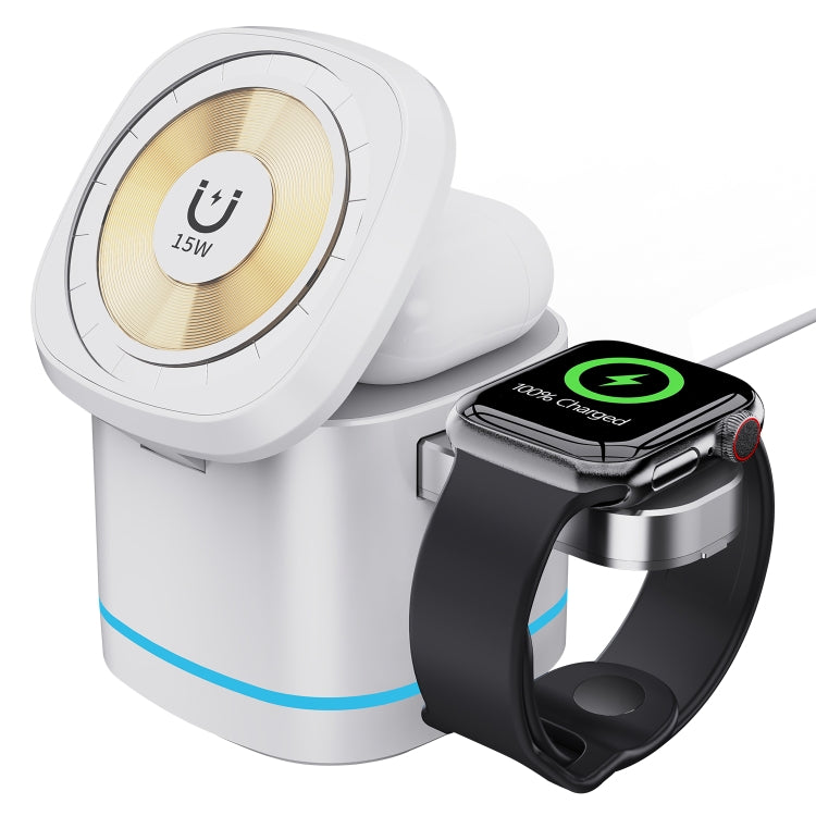 H32 15W 3 in 1 Magnetic Multifunctional Wireless Charger, H32 White, H32 Grey