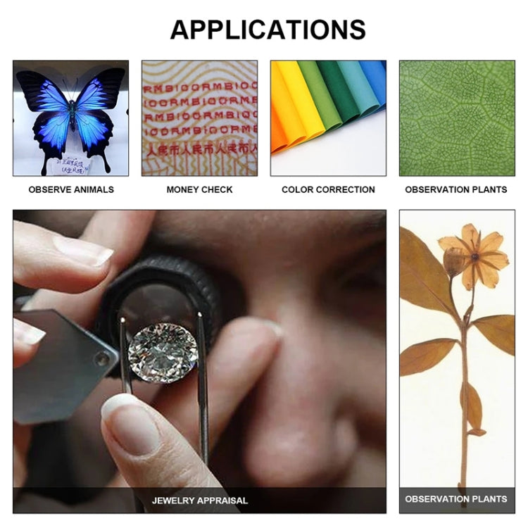 APEXEL APL-MS001 100X Smartphone Microscope with LED Light