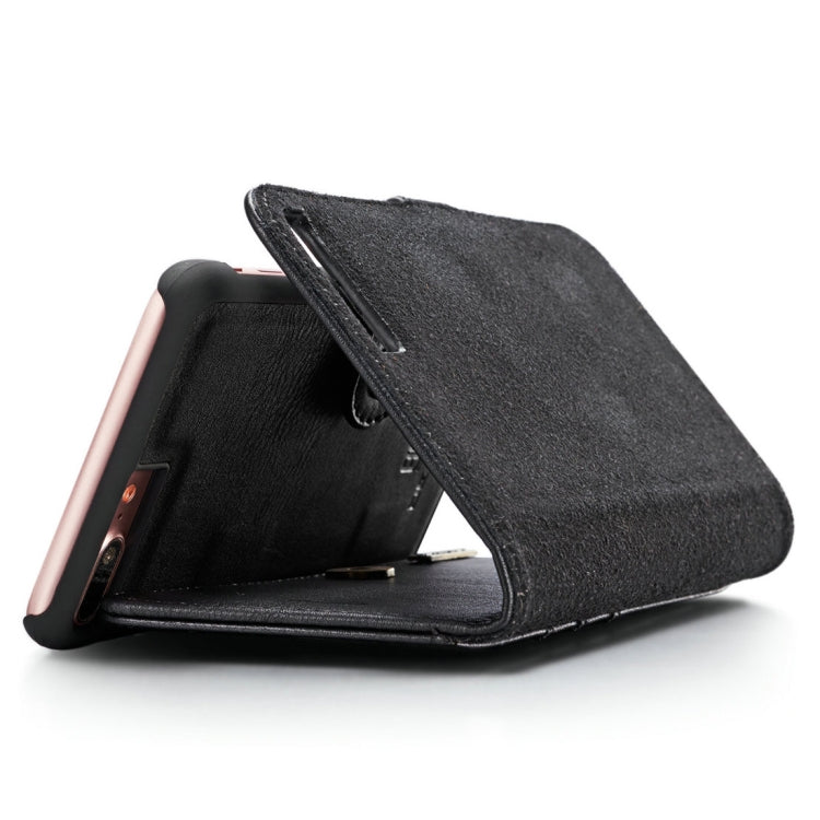 DG.MING for iPhone 8 Plus & iPhone 7 Plus Crazy Horse Texture Horizontal Flip Detachable Magnetic Protective Case with Holder & Card Slots & Wallet, iPhone 8P & 7P
