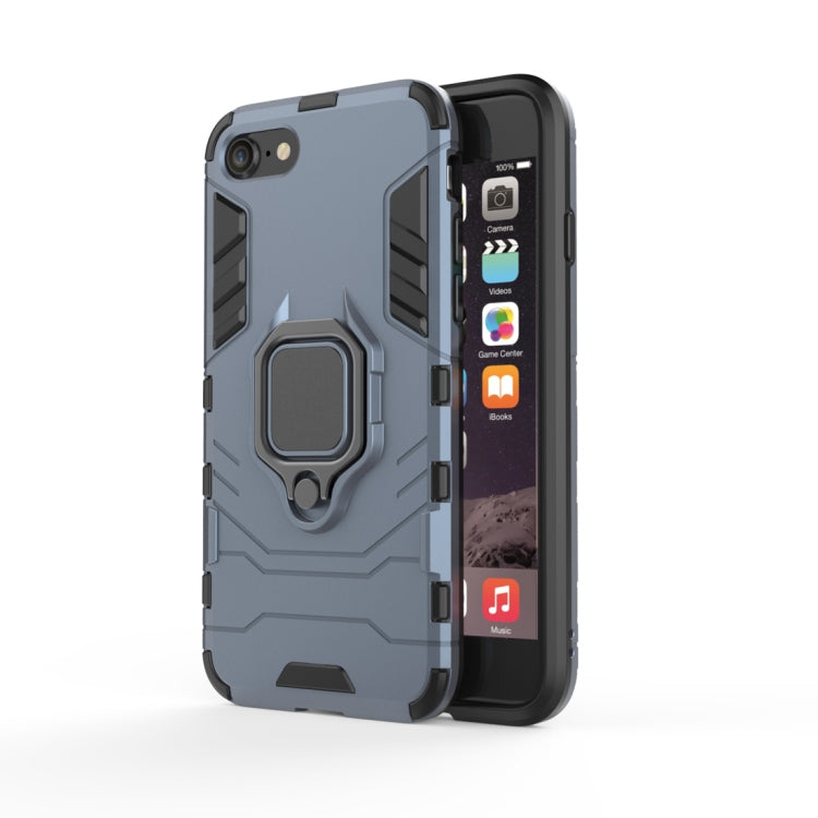 PC + TPU Shockproof Protective Case for iPhone 8 Plus & 7 Plus, with Magnetic Ring Holder, For 8P & 7P