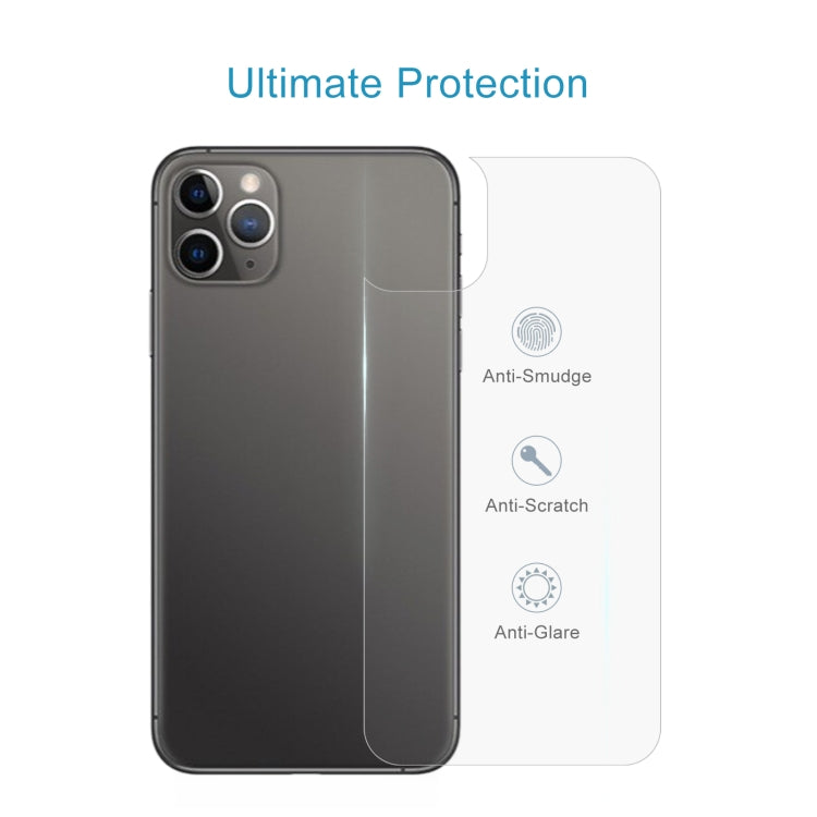 For iPhone 11 Pro 9H 2.5D Half - Screen Transparent Mobile Phone Tempered Glass Film Back Film, For iPhone 11 Pro (1 PC)
