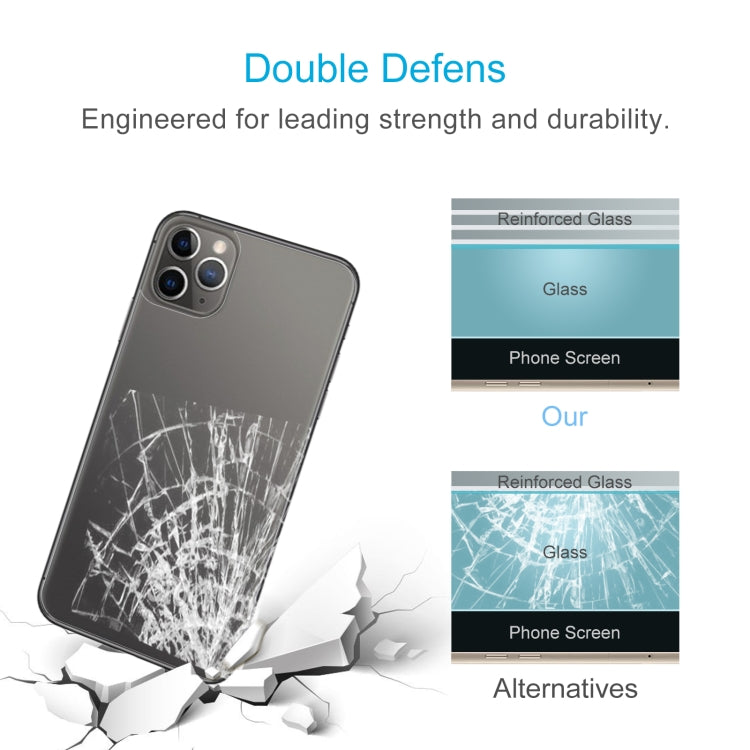 For iPhone 11 Pro 9H 2.5D Half - Screen Transparent Mobile Phone Tempered Glass Film Back Film, For iPhone 11 Pro (1 PC)