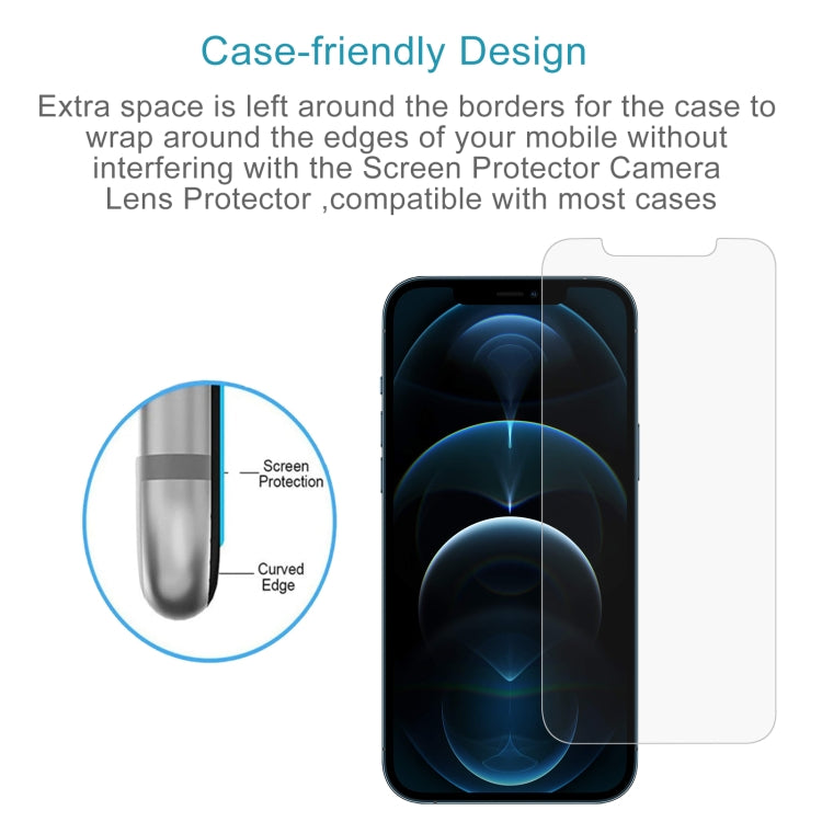 For iPhone 12 Pro Max 10pcs 0.26mm 9H 2.5D Tempered Glass Film (Slotted), For iPhone 12 Pro Max