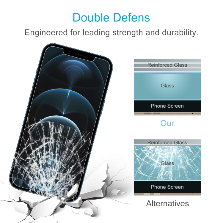 For iPhone 12 Pro Max 10pcs 0.26mm 9H 2.5D Tempered Glass Film (Slotted), For iPhone 12 Pro Max