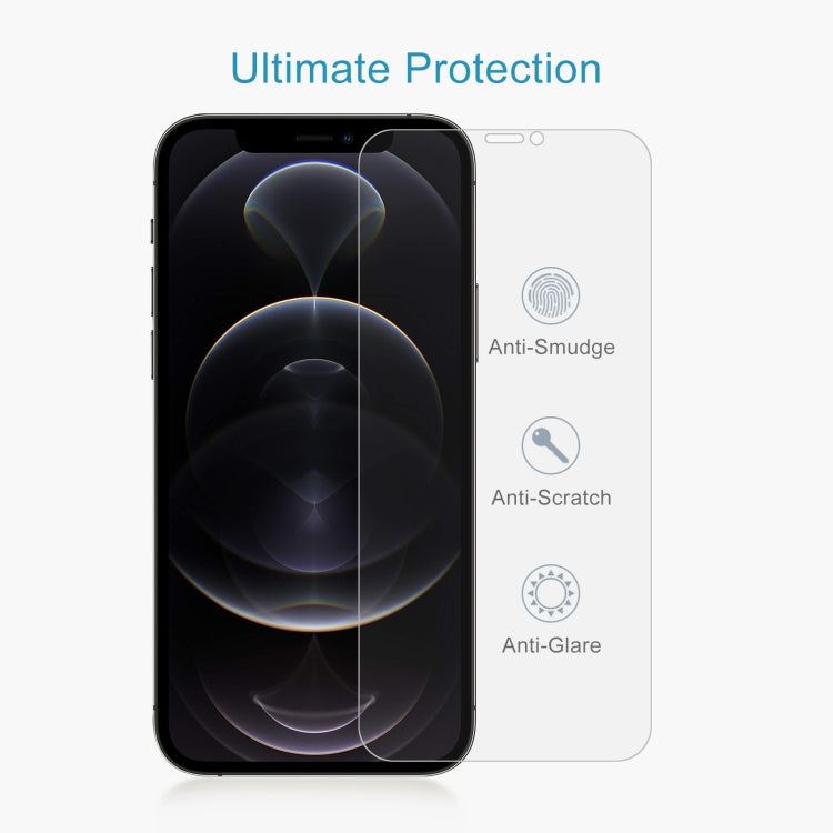 For iPhone 12 Pro Max 0.26mm 9H 2.5D Tempered Glass Film (Open Hole)