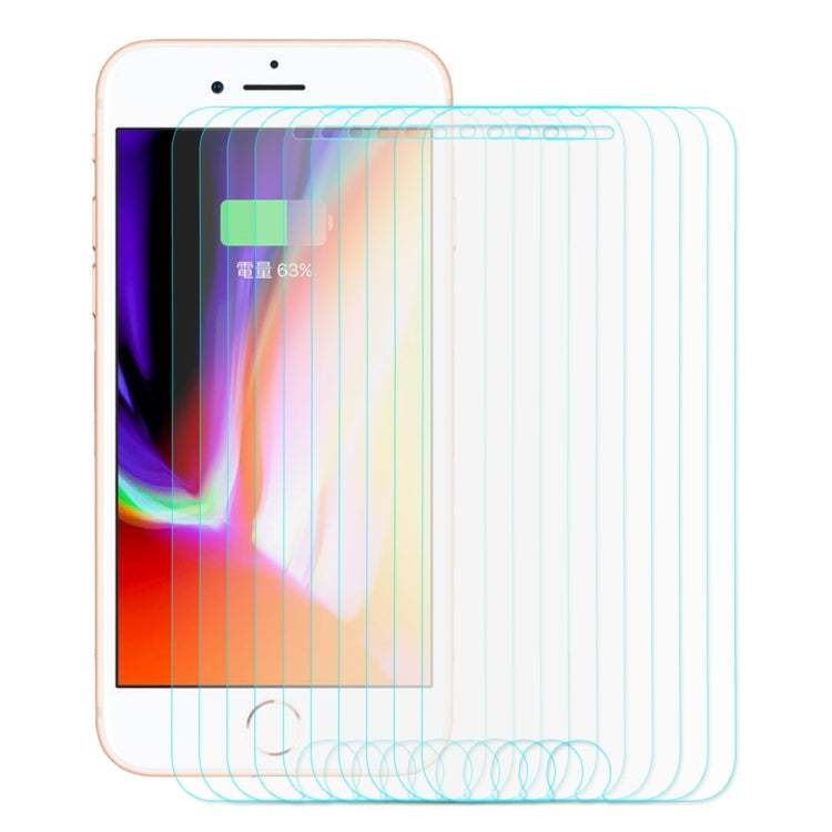 Lot de 10 films protecteurs d'écran incurvés ENKAY en verre trempé 2,5D pour iPhone 8 Plus et 7 Plus, dureté 9H, 0,26 mm, pour iPhone 8P et 7P (10 pièces)
