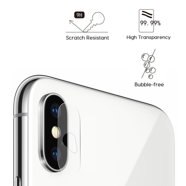 For iPhone X / XS ENKAY Hat-Prince 0.2mm 9H 2.15D Rear Camera Lens Tempered Glass Film, iPhone X / XS