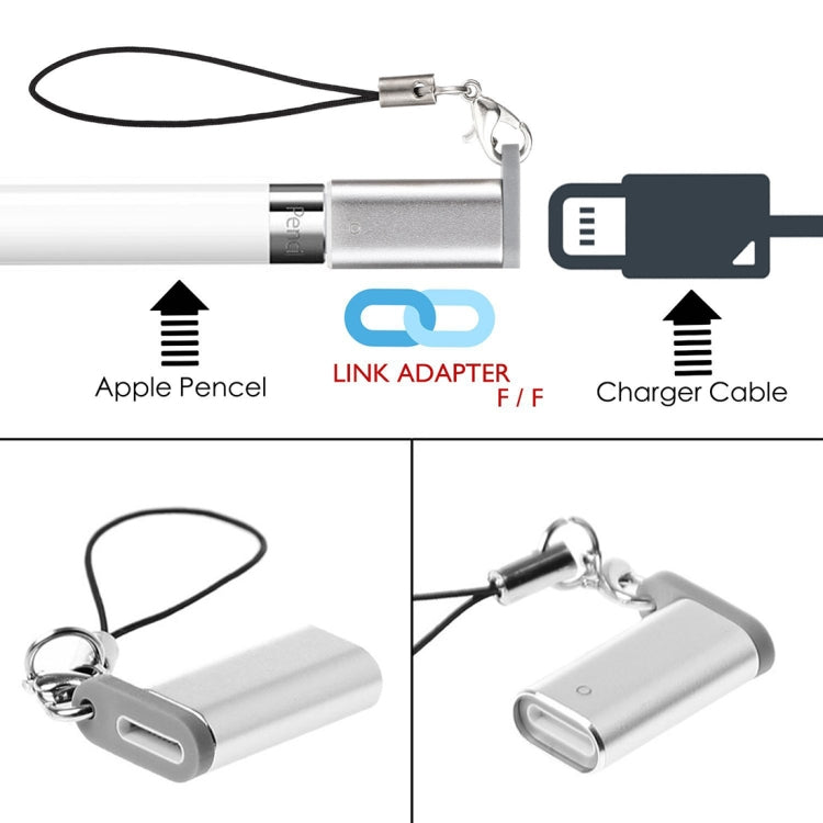 Adaptateur de chargeur Apple Pencil en aluminium pour iPad Pro