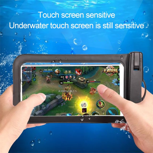 PVC Transparent Universal IPX8 Waterproof Bag with Lanyard for Smart Phones below 6.3 inch