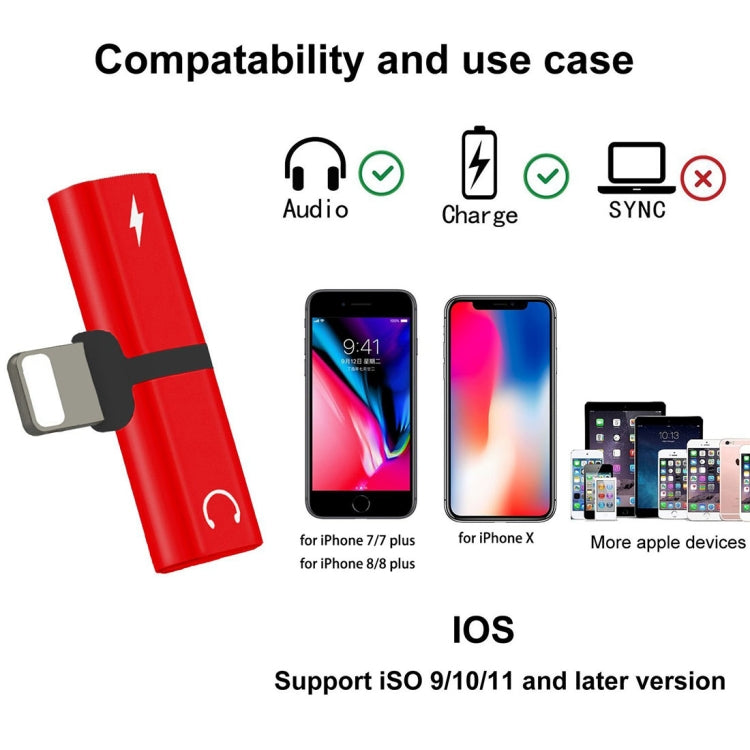 Adaptateur 2 en 1 8 broches 5 V 1 A pour écouteurs, convertisseur audio et appels
