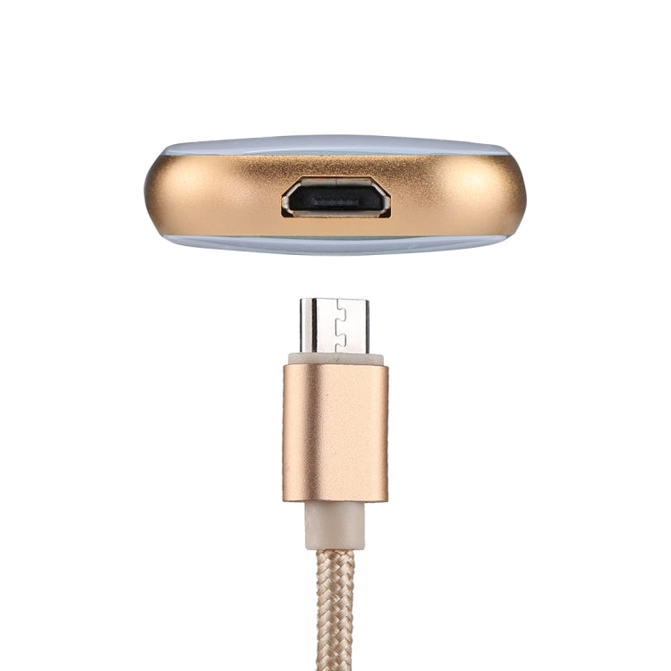 RQW-18S 8 Pin 32GB Multi-functional Flash Disk Drive with USB / Micro USB to Micro USB Cable, RQW-18S Gold