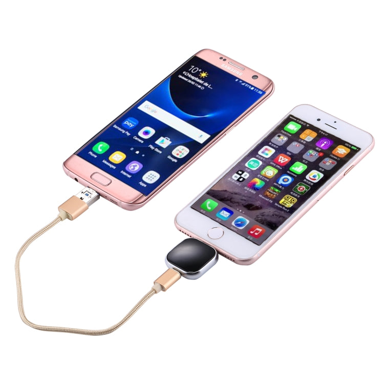 Clé USB multifonction 8 broches 16 Go RQW-18S avec câble USB/Micro USB vers Micro USB, RQW-18S noir, RQW-18S or