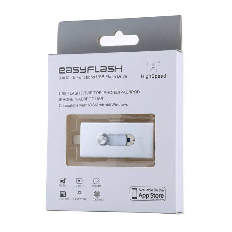 Clé USB 2.0 3 en 1 RQW-02, 8 broches et micro USB 16 Go, RQW-02 noir, RQW-02 or, RQW-02 bleu, RQW-02 rouge, RQW-02 argent
