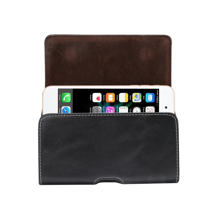 Men Lambskin Texture Multi-functional Universal Mobile Phone Waist Pack Leather Case for 6.0 Inch or Below Smartphones, For 6.0 Inch