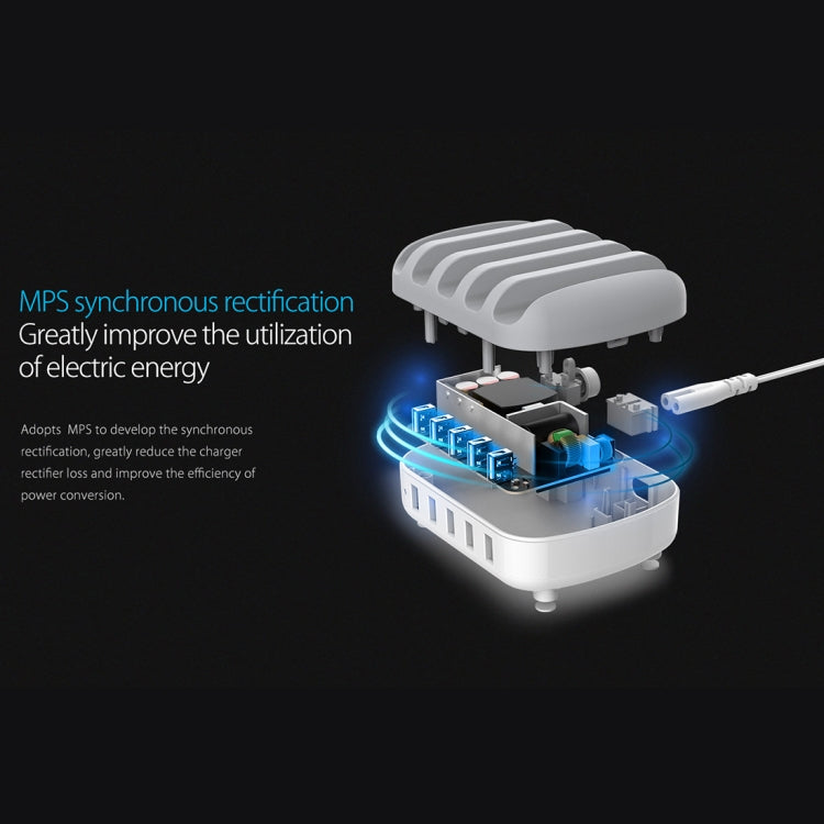 Station de charge intelligente ORICO DUK-5P 40 W 5 ports USB avec support pour téléphone et tablette