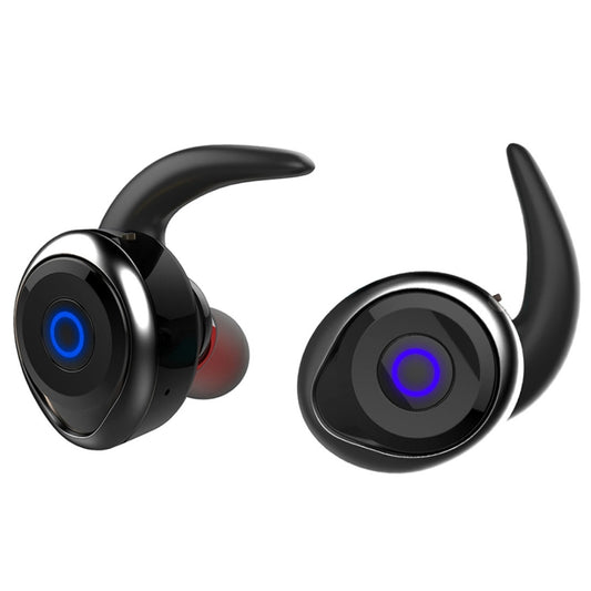 AWEI T1 IPX4 waterproof wireless Bluetooth TWS earphones with charging case front view