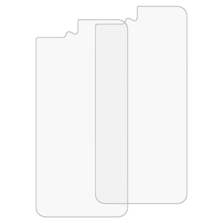 2 PCS for iPhone 8 Plus & 7 Plus 0.3mm 9H Surface Hardness 2.5D Curved Edge Explosion-proof Premium Tempered Glass Back Screen Protector, For 8P & 7P