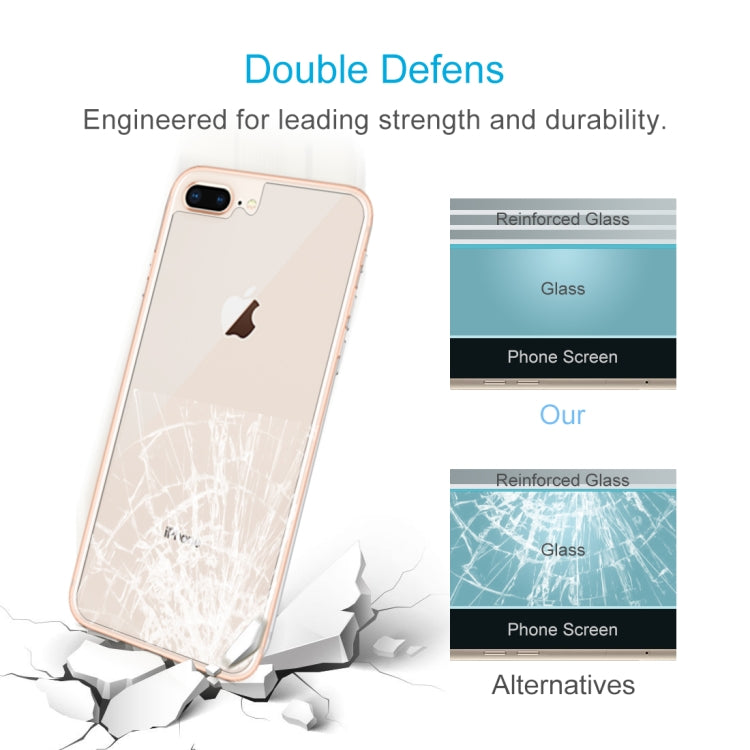 For IPhone 8 Plus & 7 Plus rear membrane 0.3mm 9H hardness 2.5d arc frontier defense explodes high-quality tempered rear membrane