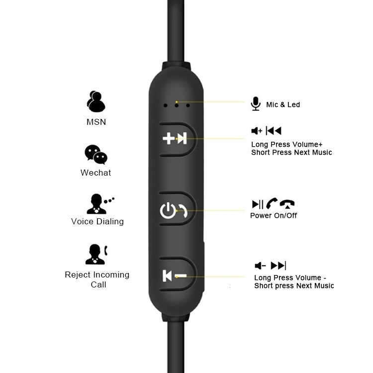 XT11 Magnetic In-Ear Wireless Bluetooth V4.2 Earphones, XT11 (Tarnish), XT11 (Silver), XT11 (Gold), XT11 (Blue)