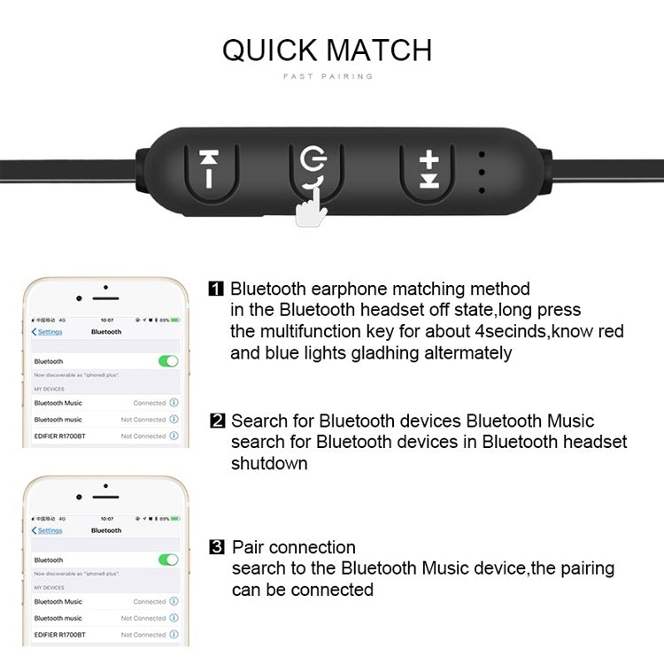 XT11 Magnetic In-Ear Wireless Bluetooth V4.2 Earphones, XT11 (Tarnish), XT11 (Silver), XT11 (Gold), XT11 (Blue)